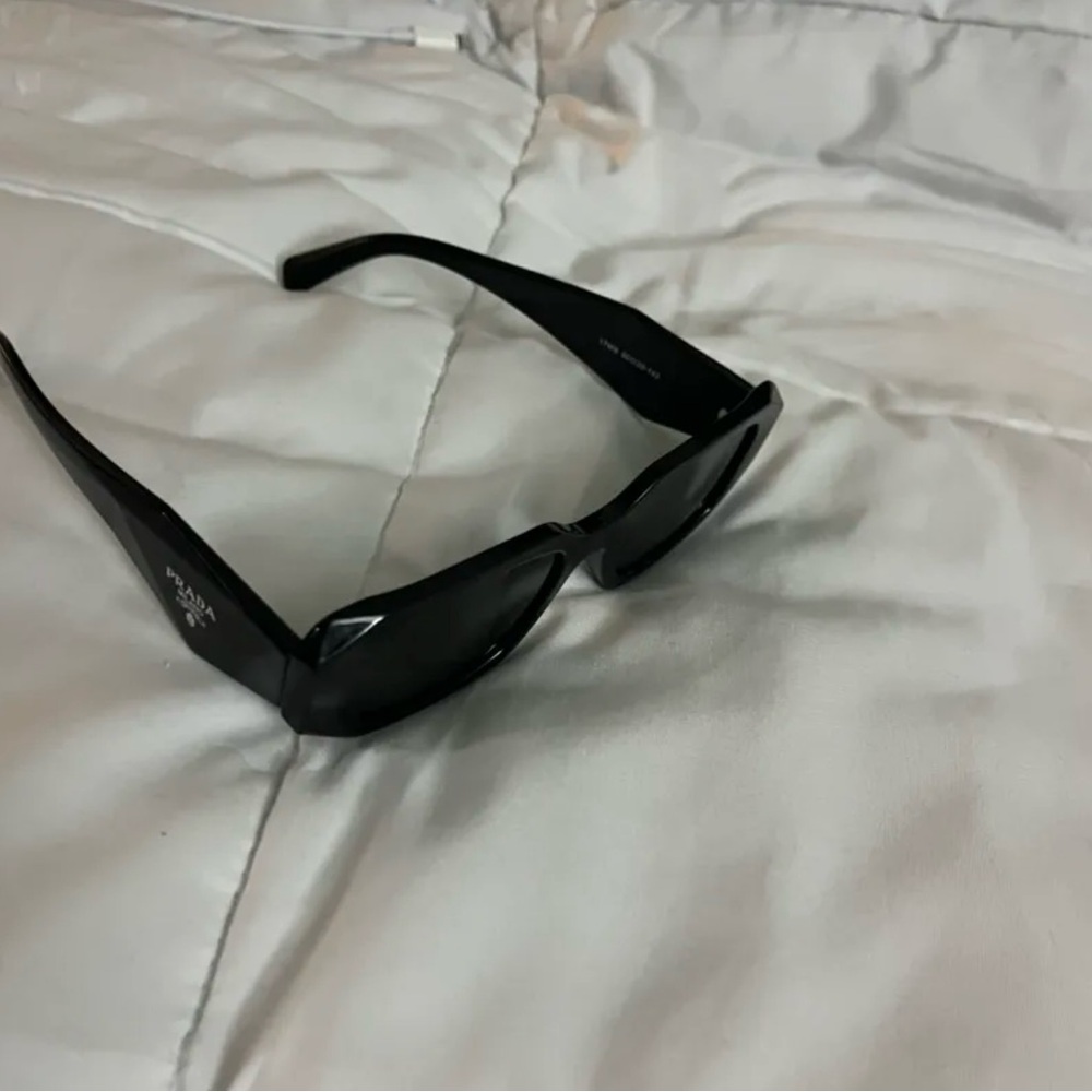 Prada Angular Black Sunglasses - Picture 3 of 9